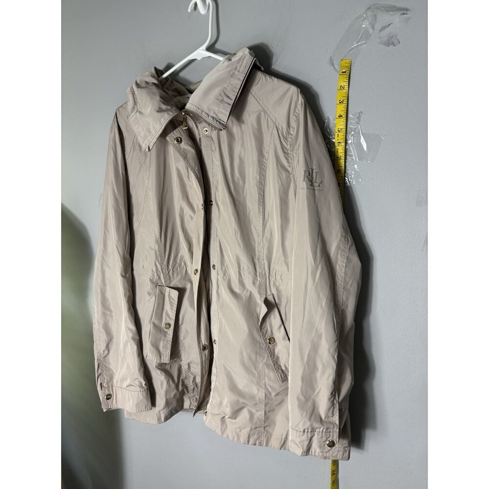 Lauren Ralph Lauren beige windbreaker utility jacket XL